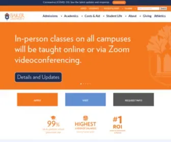 Bakeru.edu(Baker University) Screenshot