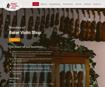 Bakerviolinshop.com(Baker Violin Shop) Screenshot