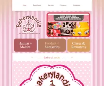 Bakerylandia.com(Descubre nuestra extensa seleccion de productos para la elaboracion y decoracion de pasteles) Screenshot