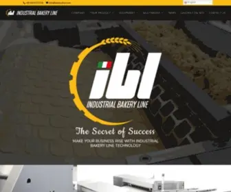 Bakeryline.com(IBL Industrial Bakery Line) Screenshot