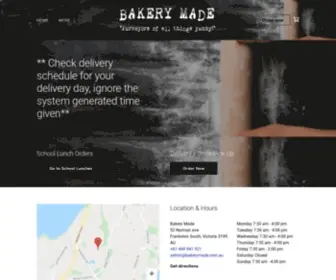 Bakerymade.com.au(Bakery Made) Screenshot