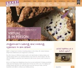 BakewithZing.com(Zingerman's Baking and Cooking Classes in Ann Arbor Michigan) Screenshot