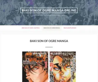 Baki-Manga.com(Baki Son of Ogre Manga Online) Screenshot