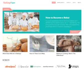Bakinghow.com(Tips & Guides That Help You Get Better at Baking) Screenshot