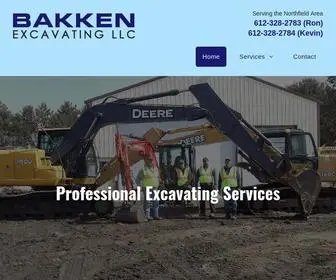 Bakkenexcavating.com(Bakken Excavating LLC) Screenshot