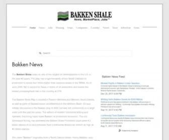 Bakkenshale.com(The Bakken Shale ranks as one of the largest oil developments in the U.S. in the past 40 years) Screenshot