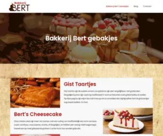 BakkerijBert.nl(De specialist op het gebied van gebakjes) Screenshot