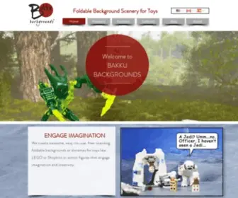 Bakkubackgrounds.com(Background Scenery for Toys Like LEGO) Screenshot