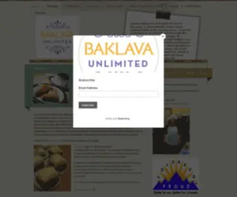 Baklavaunlimited.com(Baklava unlimited) Screenshot