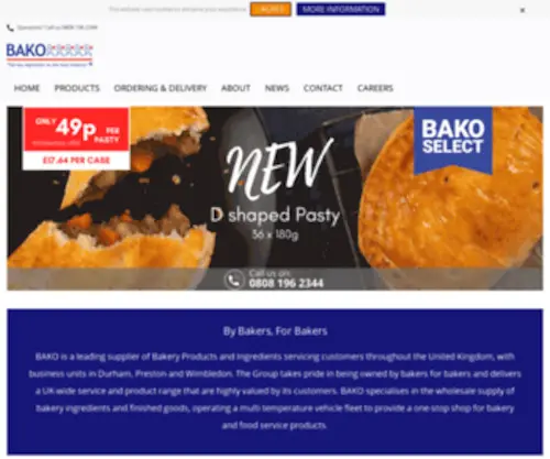 Bakonw.co.uk(Bakery Supplies) Screenshot