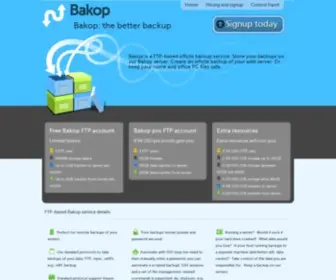 Bakop.com(Better offsite backups) Screenshot