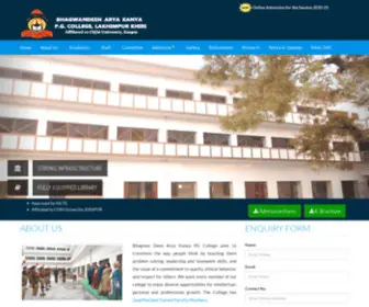 Bakpgcollege.com(Bhagwan Deen Arya Kanya Degree College) Screenshot