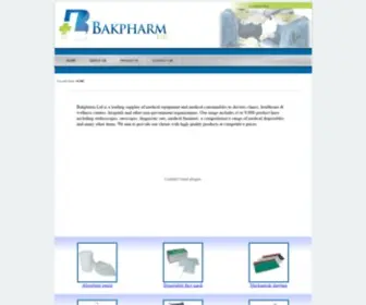 Bakpharm.com(Bakpharm Ltd) Screenshot