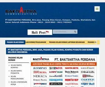 Baktiartha.co.id(PASANG IKLAN KORAN) Screenshot