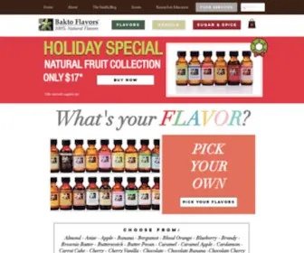 Baktoflavors.com(Natural Flavors) Screenshot