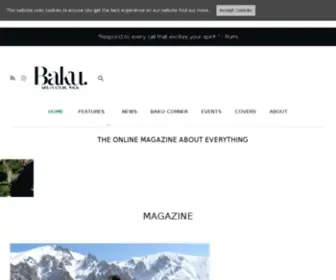 Baku-Magazine.com(Baku magazine) Screenshot