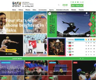 Baku2017.com(Baku 2017) Screenshot