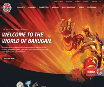Bakugan.com(Home) Screenshot