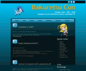 Bakuretsucon.org(Bakuretsu Con 2020) Screenshot