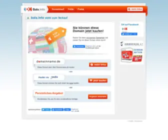 Bala.info(Domains für Domain) Screenshot