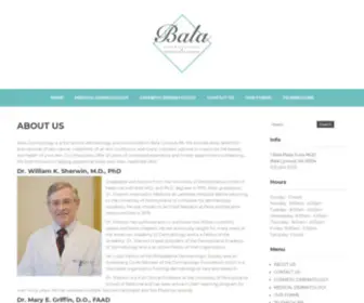 Baladermatology.com(Bala Cynwyd Dermatologists) Screenshot