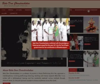 Baladevichandrashekar.com(Bala Devi Chandrashekar) Screenshot