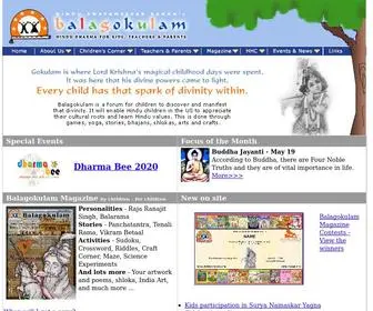 Balagokulam.org(Hindu culture) Screenshot