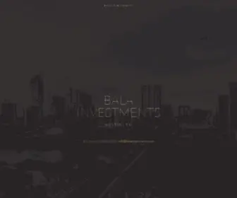 Balainvestments.com(Bala Investments) Screenshot