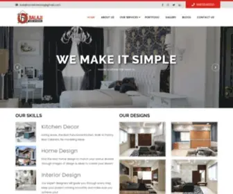 Balajihomeinteriors.com(Interior Designer in Hyderabad) Screenshot