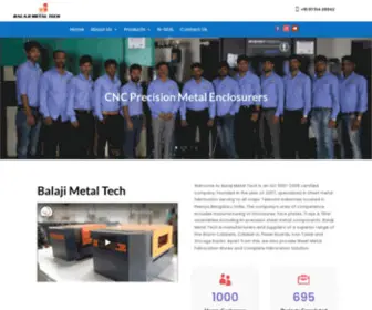 Balajimetaltech.com(Balaji Metal Tech Bengaluru) Screenshot