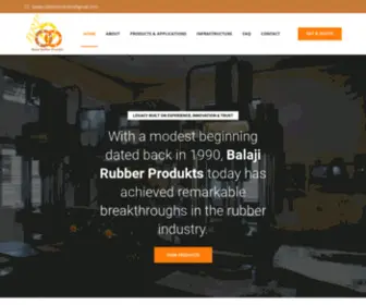 Balajirubberprodukts.com(Balaji Rubber Produkts) Screenshot