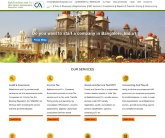 Balakrishnaandco.com(Chartered Accountants) Screenshot