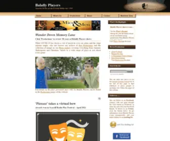 Balallyplayers.com(Balally Players) Screenshot