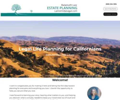 Balamuth.com(California Estate Planning) Screenshot