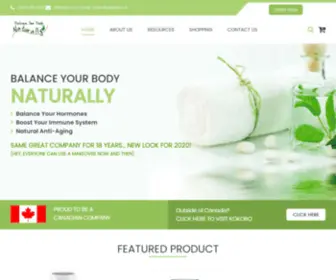 Balance-Your-Body-Naturally.com(Balance Your Body Naturally) Screenshot