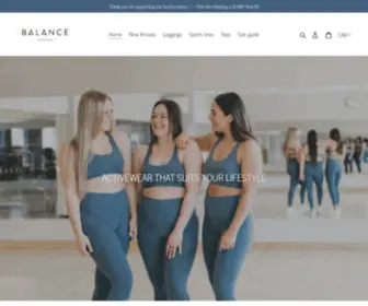 Balanceactivewear.ca(BALANCE activewear) Screenshot