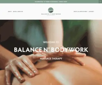 Balanceandbodyworkmassage.com(Balance N' Bodywork) Screenshot