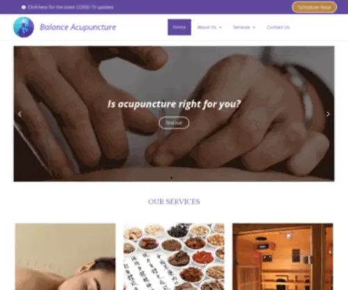Balanceaom.com(Balance Acupuncture) Screenshot