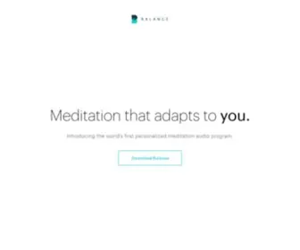 Balanceapp.com(Discover personalized meditation with the Balance app) Screenshot