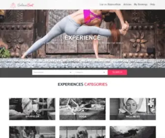 Balanceboat.com(Yoga retreat marketing website) Screenshot