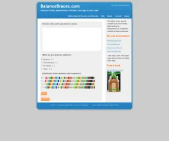 Balancebraces.com(Balance Braces) Screenshot
