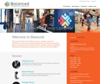 BalancechiropracticVa.com(Balanced Chiropractic and Physical Therapy) Screenshot