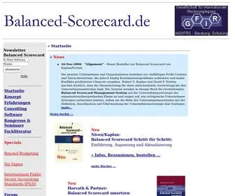 Balanced-Scorecard.de(Balanced Scorecard) Screenshot