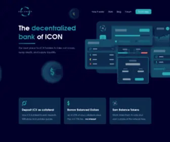 Balanced.network(The decentralized bank of ICON) Screenshot