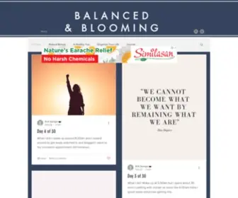 Balancedandblooming.com(Healthy Living) Screenshot