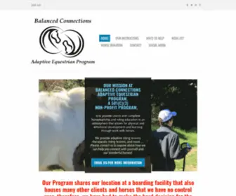 Balancedconnectionsaep.com(Balanced Connections Adaptiave Equestrian Program) Screenshot