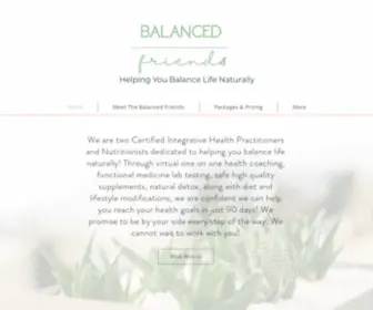 Balancedfriends.com(Holistic Health Coaching) Screenshot