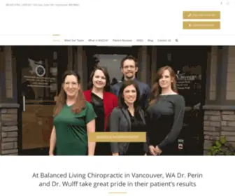 BalancedlivingVancouver.com(Vancouver WA NUCCA Chiropractor) Screenshot