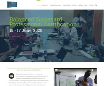 Balancedscorecardwa.org(Balanced Scorecard West Africa) Screenshot