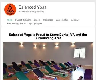 Balancedyogaburke.com(Balanced Yoga) Screenshot